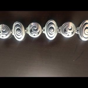 Brighton link bracewith foldover clasp